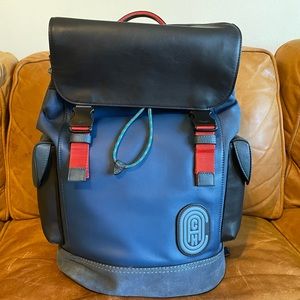 NEW Coach Rivington Backpack In Colorblock With Coach Patch (76136)